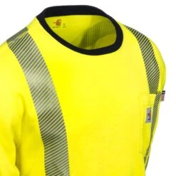 Carhartt Shirts: FR High Vis Force Men's 102905 323 Long Sleeve T-Shirt 6 Carhartt Shirts: FR High Vis Force Men's 102905 323 Long Sleeve T-Shirt -Work Clothes Store carhartt 102905323 cd 01