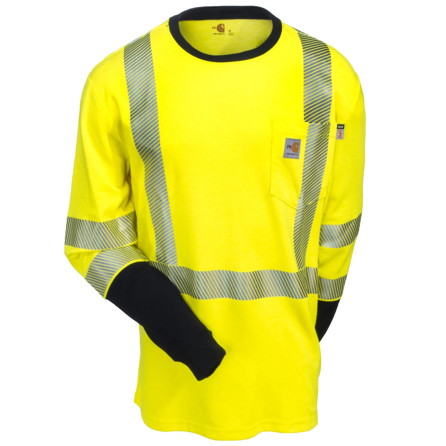 Carhartt Shirts: FR High Vis Force Men's 102905 323 Long Sleeve T-Shirt 5 Carhartt Shirts: FR High Vis Force Men's 102905 323 Long Sleeve T-Shirt - Image 3