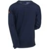 CAT Apparel Shirts: Men's 1630003 57E Navy FR Long-Sleeve Performance Crew Shirt