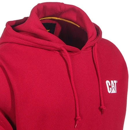 CAT Apparel Sweatshirts: Men's 1910709 155 Chili Pepper Red Hooded Sweatshirt 4 CAT Apparel Sweatshirts: Men's 1910709 155 Chili Pepper Red Hooded Sweatshirt - Image 2