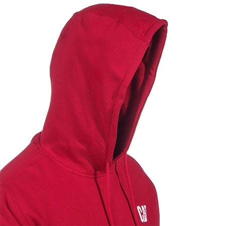 CAT Apparel Sweatshirts: Men's 1910709 155 Chili Pepper Red Hooded Sweatshirt 6 CAT Apparel Sweatshirts: Men's 1910709 155 Chili Pepper Red Hooded Sweatshirt - Image 4