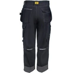 CAT Apparel Pants: Men's 1810008 10109 Water-Resistant Black/Graphite H2O Defender Pants 9 CAT Apparel Pants: Men's 1810008 10109 Water-Resistant Black/Graphite H2O Defender Pants -Work Clothes Store cat1810008 blk b 01