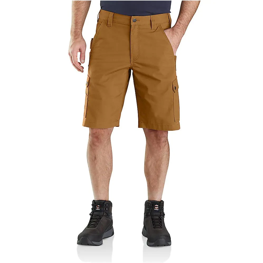 Carhartt Shorts: Men's 104727 BRN Brown Rugged Flex Relaxed Fit Ripstop Cargo Work Short 3 Carhartt Shorts: Men's 104727 BRN Brown Rugged Flex Relaxed Fit Ripstop Cargo Work Short