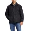 Ariat Work FR Jackets: Men's 10024028 Black FR Workhorse Waterproof Jacket -Work Clothes Store f16 mns work sullivan 10024028 front