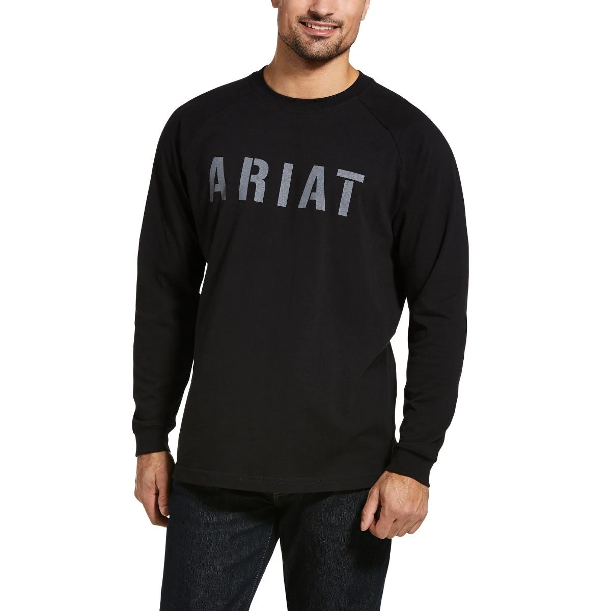 Ariat Rebar Shirt: Men's 10032848 Black Cotton Strong Block T-Shirt 4 Ariat Rebar Shirt: Men's 10032848 Black Cotton Strong Block T-Shirt - Image 2