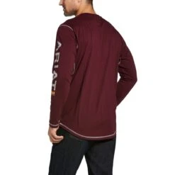 Ariat Rebar Shirt: Men's 10032963 Malbec Workman Logo T-shirt -Work Clothes Store f20 mns work gaglione 10032963 back