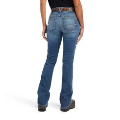 Ariat Rebar Jeans: Women's 10041067 Malibu Riveter Boot Cut Jean -Work Clothes Store f22 wms work 10041067 back