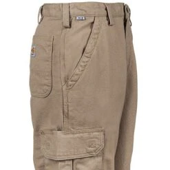 Carhartt Pants: Men's Khaki Flame Resistant Canvas Cargo Pants FRB240 GKH 8 Carhartt Pants: Men's Khaki Flame Resistant Canvas Cargo Pants FRB240 GKH -Work Clothes Store fu3