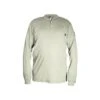 MCR Safety: Men's H1T Tan Flame Resistant (FR) Long Sleeve Henley Shirt -Work Clothes Store h1tedit