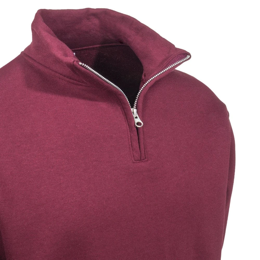Jerzees Sweatshirts: Men's 995M MRN Fleece Quarter Zip Cadet Collar Sweatshirt 4 Jerzees Sweatshirts: Men's 995M MRN Fleece Quarter Zip Cadet Collar Sweatshirt - Image 2