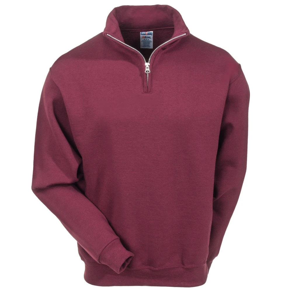 Jerzees Sweatshirts: Men's 995M MRN Fleece Quarter Zip Cadet Collar Sweatshirt 5 Jerzees Sweatshirts: Men's 995M MRN Fleece Quarter Zip Cadet Collar Sweatshirt - Image 3