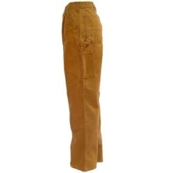 Carhartt Pants: Men's B136 BRN Brown Double Front Duck Dungaree Work Pants -Work Clothes Store image 48192