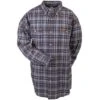 Carhartt Shirts: Midweight Flannel Work Shirt S137NVY -Work Clothes Store image 48295