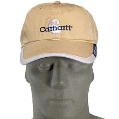 Carhartt Hats: Straw Contrast Cotton Baseball Cap A237SRW 7 Carhartt Hats: Straw Contrast Cotton Baseball Cap A237SRW -Work Clothes Store image 49055