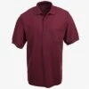 Port Authority Shirts: K500P BUR Men's Burgundy Knit Silk Touch Polo Shirt
