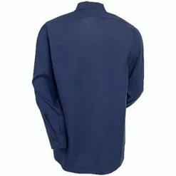 Red Kap Shirts: Men's Navy SP14 NV Industrial Long Sleeve Work Shirt