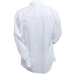 Wrangler Shirts: Men's White 75221 WH Sport Western Snap Long Sleeve Shirt