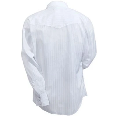 Wrangler Shirts: Men's White 75221 WH Sport Western Snap Long Sleeve Shirt 3 Wrangler Shirts: Men's White 75221 WH Sport Western Snap Long Sleeve Shirt