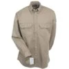 Bulwark Shirts: Men's SLU2 KH Flame-Resistant Khaki Dress Uniform Shirt -Work Clothes Store image 52409