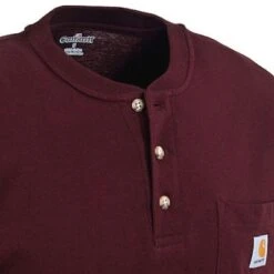 Carhartt Shirts: Men's Port K84 PRT Cotton Workwear Henley Shirt -Work Clothes Store image 54313