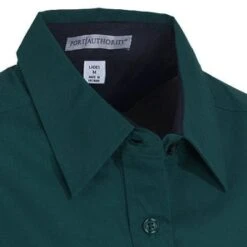 Port Authority Shirts: Women's Dark Green Short Sleeve Shirt L508 DGR -Work Clothes Store image 54497