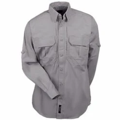 5.11 Tactical Shirts: Grey Long Sleeve Cotton Shirt 72157 029 -Work Clothes Store image 56234