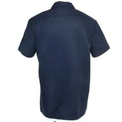 Dickies Shirts: Men's Navy 1574 NV Stain Release Short Sleeve Work Shirt -Work Clothes Store image 58276
