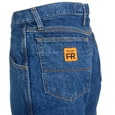 Wrangler Riggs Jeans: Men's Blue Denim FR3W050 Relaxed Fit Flame Resistant Jeans 4 Wrangler Riggs Jeans: Men's Blue Denim FR3W050 Relaxed Fit Flame Resistant Jeans - Image 2