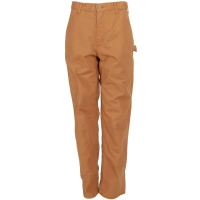 Carhartt Dungarees: Men's B111 BRN Brown Flannel-Lined Duck Dungarees 3 Carhartt Dungarees: Men's B111 BRN Brown Flannel-Lined Duck Dungarees