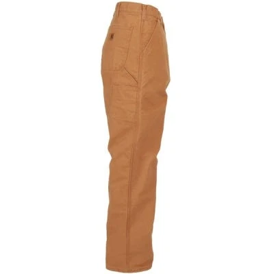 Carhartt Dungarees: Men's B111 BRN Brown Flannel-Lined Duck Dungarees 5 Carhartt Dungarees: Men's B111 BRN Brown Flannel-Lined Duck Dungarees - Image 3