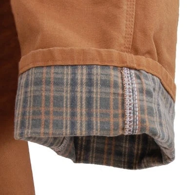 Carhartt Dungarees: Men's B111 BRN Brown Flannel-Lined Duck Dungarees 6 Carhartt Dungarees: Men's B111 BRN Brown Flannel-Lined Duck Dungarees - Image 4