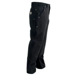 Carhartt Pants: Men's B01 BLK Black Cotton Duck Carpenter Pants -Work Clothes Store image 65192