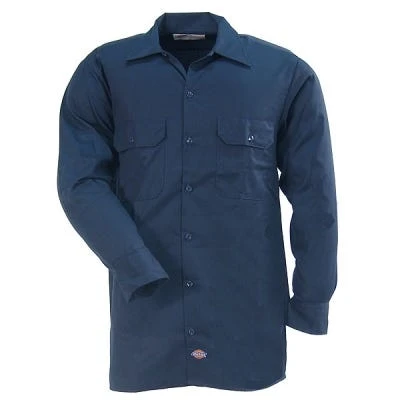 Dickies Shirts: Men's 574 NV Navy Long Sleeve Twill Work Shirt 4 Dickies Shirts: Men's 574 NV Navy Long Sleeve Twill Work Shirt - Image 2