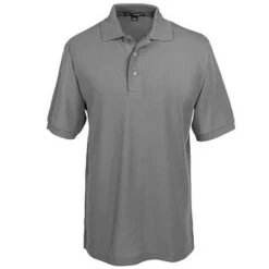 Port Authority Shirts: Men's Silk Touch Knit Sport Shirt K500 GRY -Work Clothes Store image 69469