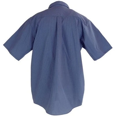 Red Kap Shirts: Men's SP84 GB Grey/Blue Plaid Short Sleeve Work Shirt 3 Red Kap Shirts: Men's SP84 GB Grey/Blue Plaid Short Sleeve Work Shirt