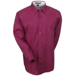 Port Authority Shirts: Men's Burgundy S608 BUR Easy Care Woven Shirt -Work Clothes Store image 73872
