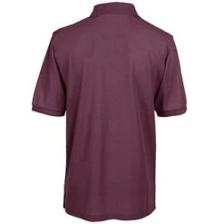 Port Authority: Silk Touch Men's Burgundy Knit Shirt K500 BRG -Work Clothes Store image 74276