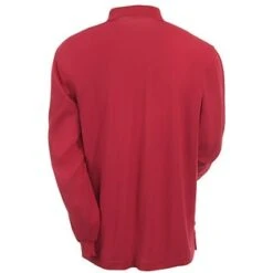 Port Authority Shirts: Men's Silk Touch Red Polo Shirt K500LS RED -Work Clothes Store image 75564