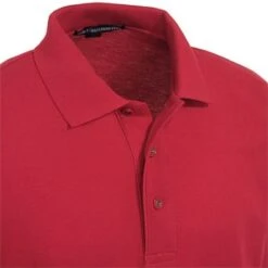 Port Authority Shirts: Men's Silk Touch Red Polo Shirt K500LS RED -Work Clothes Store image 75565
