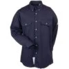 Bulwark Shirts: Men's SLU2 NV Flame-Resistant Navy Blue Uniform Shirt