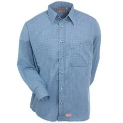 Red Kap Shirts: Men's Mini-Plaid Work Shirt SP74 WB -Work Clothes Store image 75929