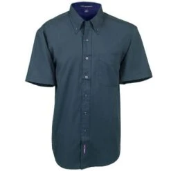 Port Authority Shirts: Dark Green Short Sleeve Cotton Shirt S508 DGR
