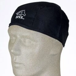 Black Stallion Caps: Men's Black BC5B BK SofTop Cotton Beanie Cap