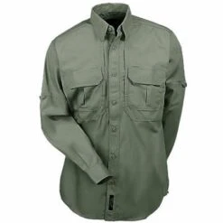 5.11 Tactical Shirts: Men's Green Cotton Work Shirt 72157 182 -Work Clothes Store image 83168