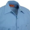 Red Kap Shirts: Men's SP24 LB Light Blue Industrial Uniform Work Shirt -Work Clothes Store image 83912