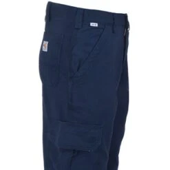 Carhartt FR: Carhartt FRB240 DNY Flame Resistant Cargo Pants- Dark Navy -Work Clothes Store image 85766
