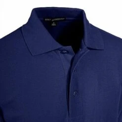 Port Authority Shirts: Silk Touch Navy Knit Polo Shirt K500 NVY -Work Clothes Store image 86909