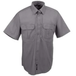 5.11 Tactical Shirts: Grey Short Sleeve Cotton Work Shirt 71152 029 -Work Clothes Store image 87315