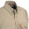 Wrangler Riggs Shirts: Men's Khaki FR3W5 KH Flame Resistant Long Sleeve Shirt -Work Clothes Store image 88011