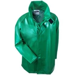Tingley Jackets: Men's Green Waterproof FR J41008 PVC Rain Jacket -Work Clothes Store j41008grn tingleyf 01